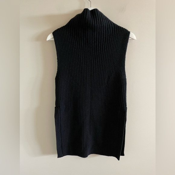 Aritzia Wilfred Durandal 100% Wool Sweater Vest Black Size XS - Picture 5 of 10